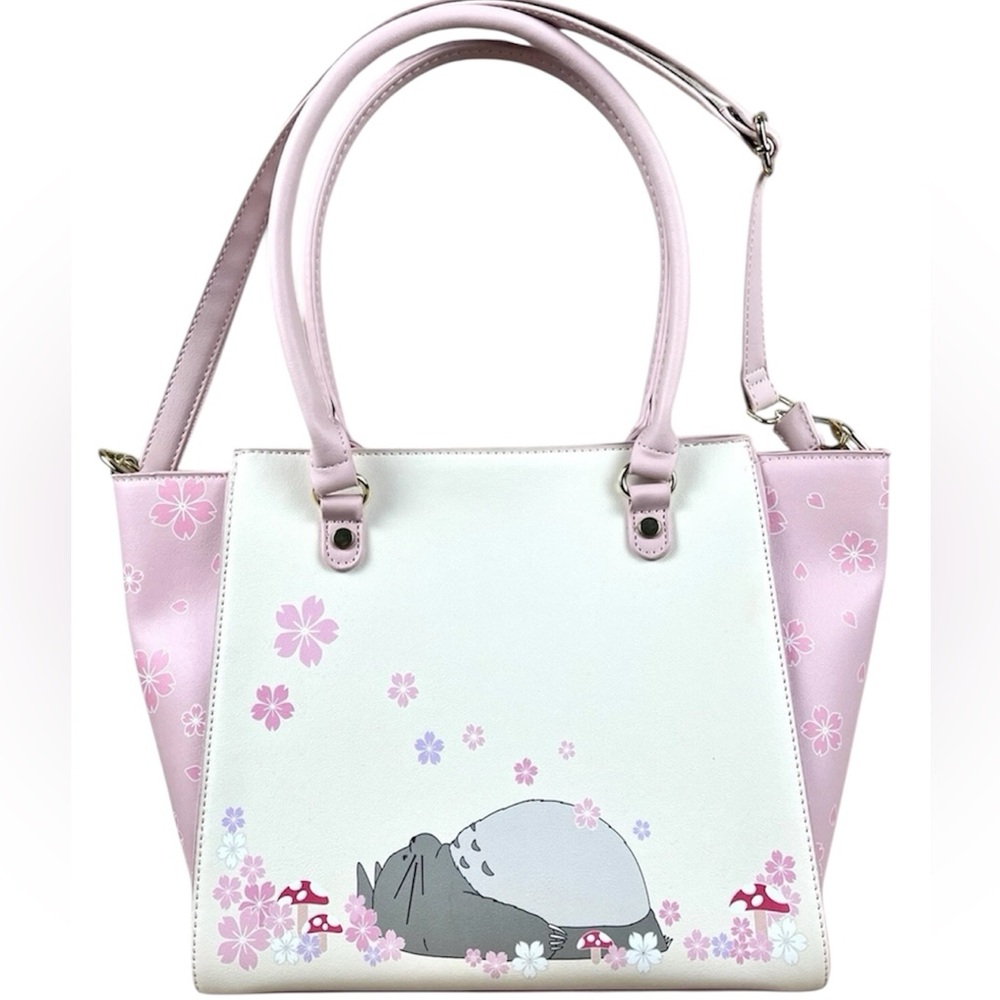 Studio Ghibli “My Neighbor Totoro” Sakura Cherry Blossom Satchel Purse Like New